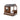 Twin Log Cabin Low Loft Bed in Rustic Walnut-Donco