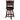 Cecil Swivel Pub Stool - Black/Cherry. Finished in a beautiful cherry color and paired with a rich black faux leather upholstery. The seat and back are padded for comfort and the swivel feature provides functionality.