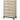 Akerson 5-drawer chest in driftwood finish. Sleek shape and modern recessed drawer design. Chrome-colored hardware and a black base rail.