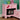Dani Pink Nightstand. Made of solid wood & wood veneers. One drawer and one bottom shelf