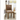 Gianna Rustic Side Chair in Oak. Bold & sturdy design. Features upholstered seat and nailhead trim