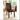 Gladstone Transitional Side Chair in Dark Walnut finish. Made of leatherette and solid wood. Includes 2 pieces per box.