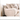Jaylinn Light Brown Sofa in T-Cushion Seat. It features padded saddle arms, loose back pillows, and t-cushion seat.The earth tones allow this sofa to fit into your current home setting without disturbing your hard thought-out decorative themes and meticulously collected ornaments.