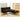 Dark Brown Futon Sofa - Marbelle