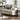 Beige/Charcoal Loveseat - Miramar