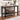 Faux Marble Top Dark Walnut Sofa Table - Rosetta
